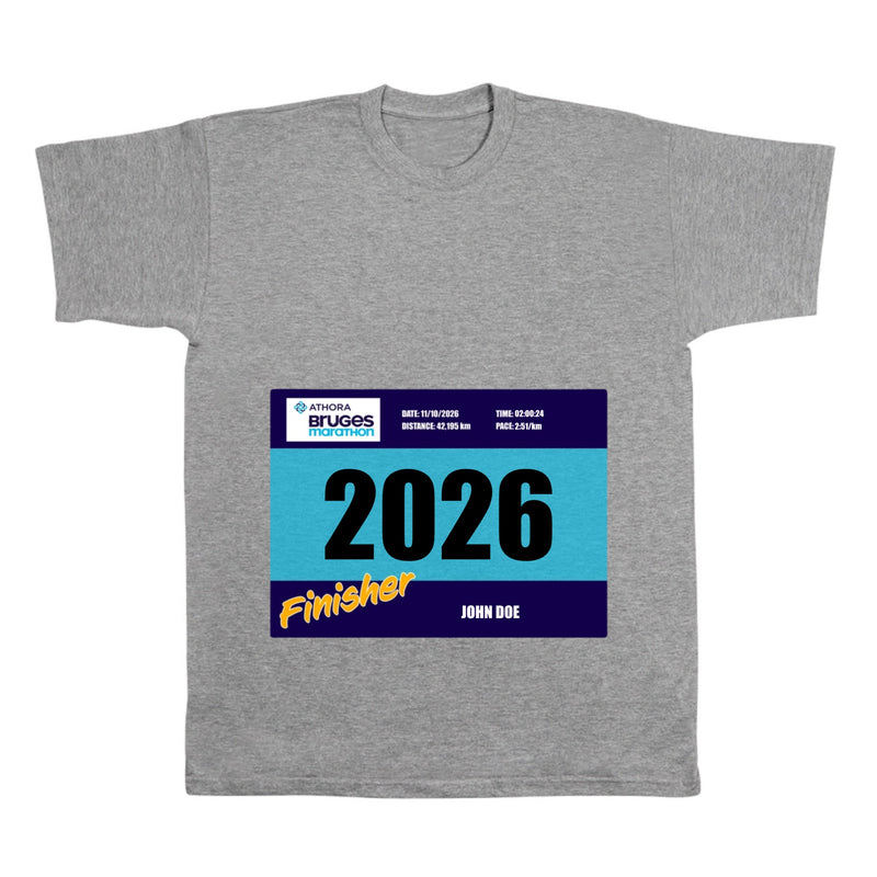 Athora Bruges Marathon - Finisher t-shirt bib