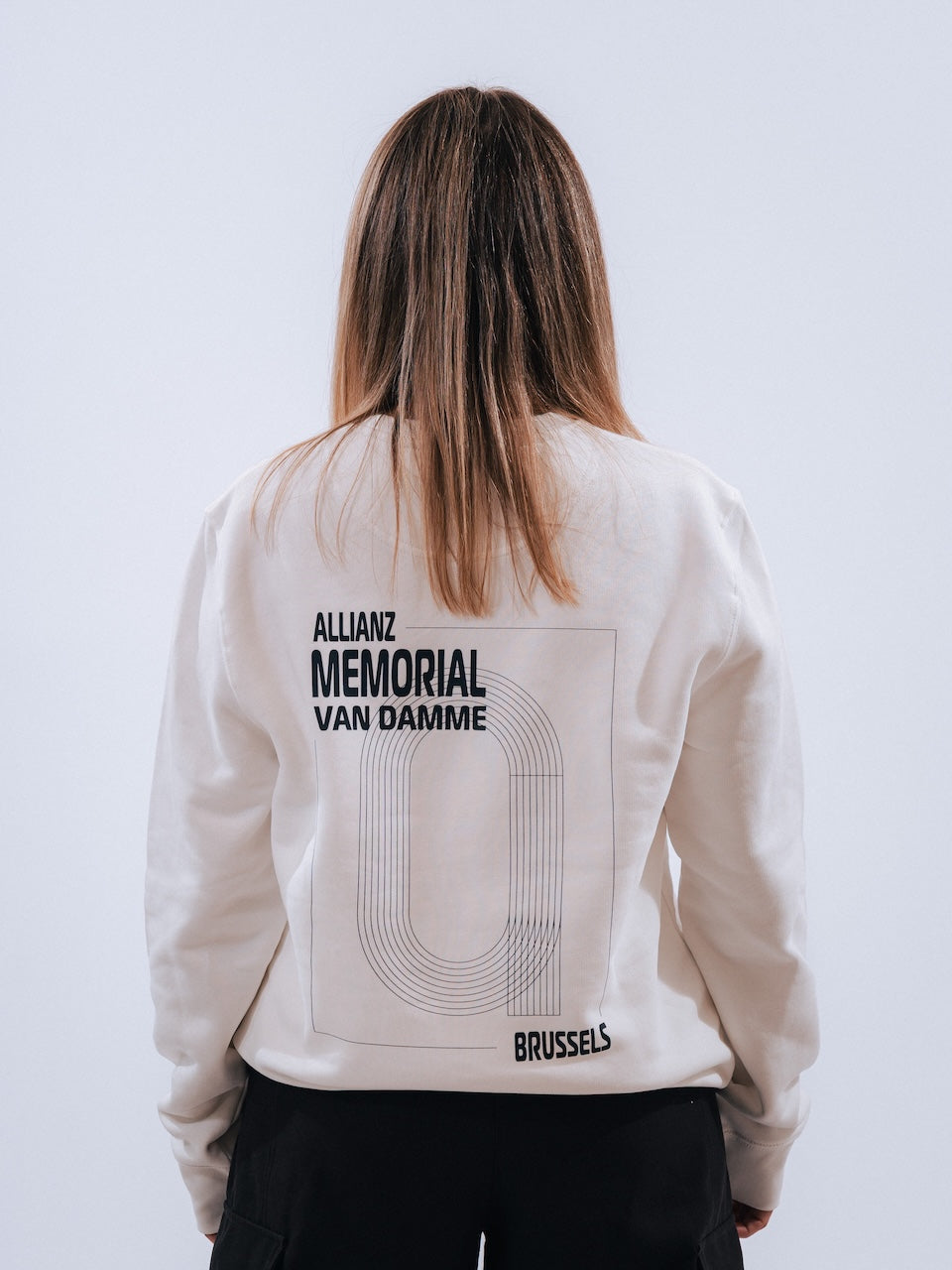 Allianz Memorial Van Damme - Sweater Track&Field - Off-white/navy