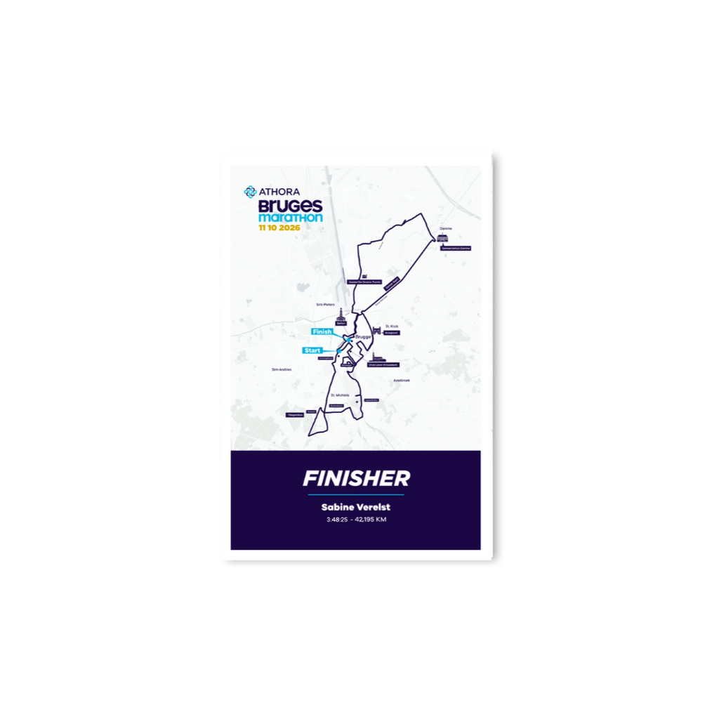 Athora Bruges Marathon - Finisher poster