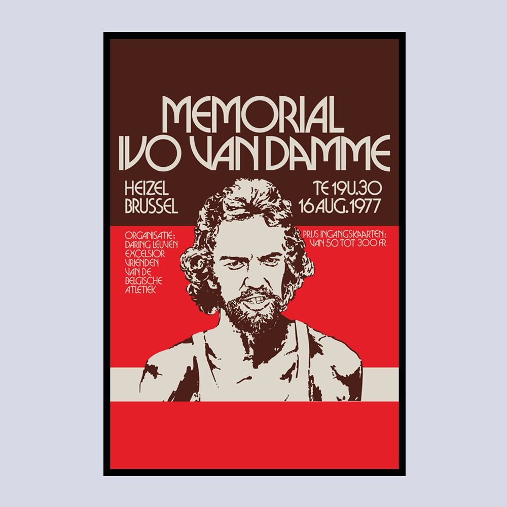 Memorial Van Damme - Framed poster 30x45 cm - Affiche First Edition (1977)