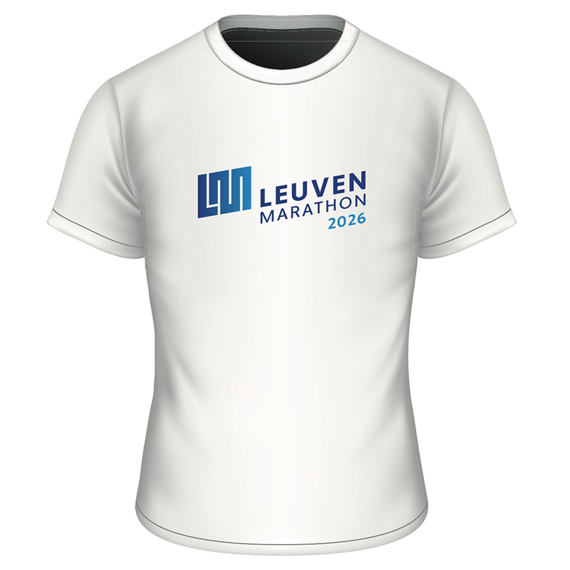 Leuven Marathon - T-shirt Champions white
