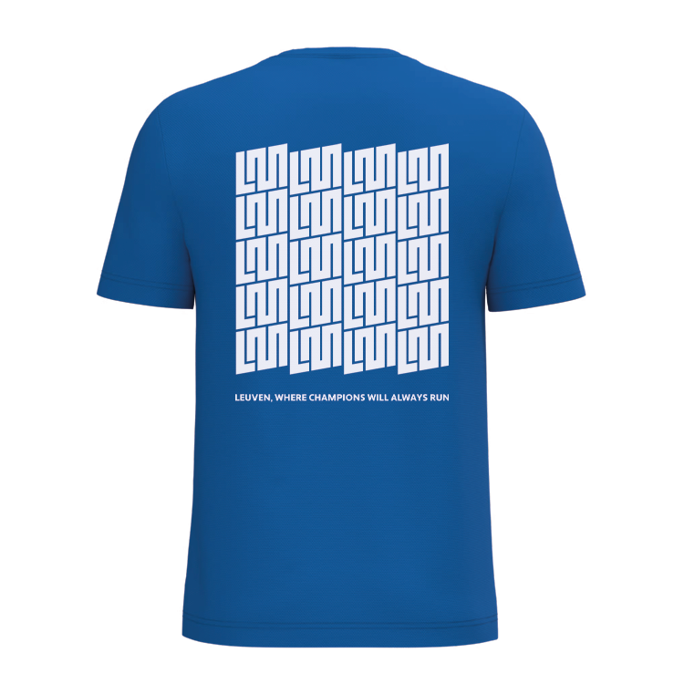 Leuven Marathon - Runners shirt blue (men)