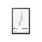 Leuven Marathon - Framed finisher poster - parcours 30 x 45 cm