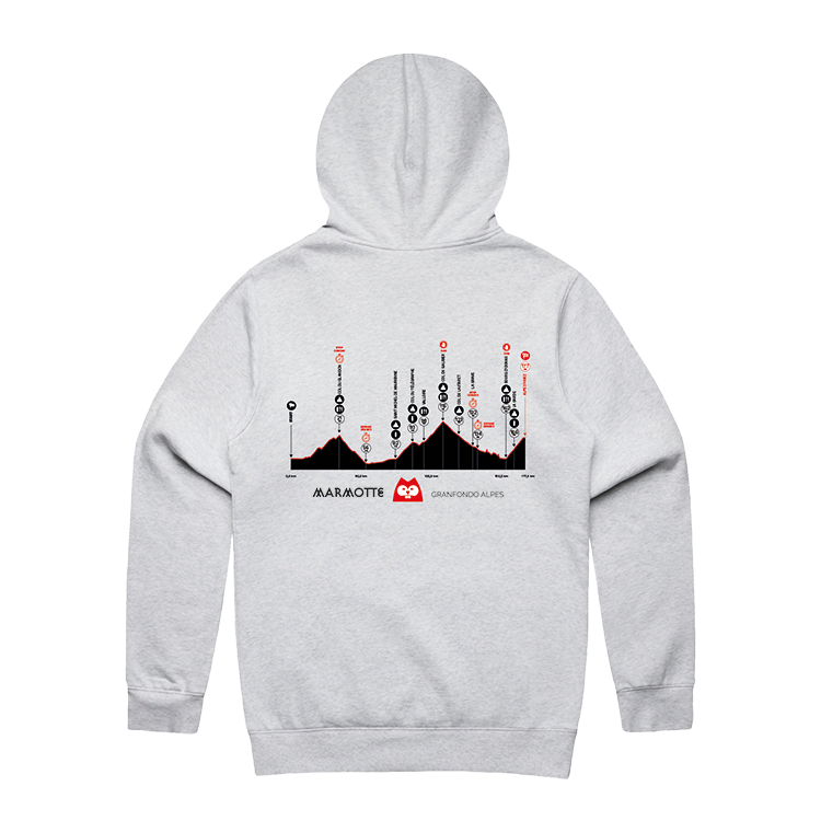 Marmotte Granfondo Alpes - Hoodie grey