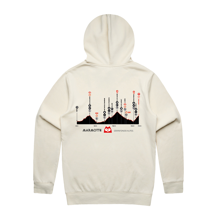 Marmotte Granfondo Alpes - Hoodie ecru