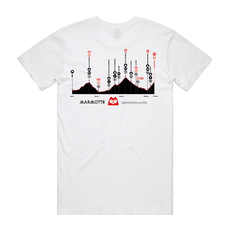 Marmotte Granfondo Alpes - T-shirt white