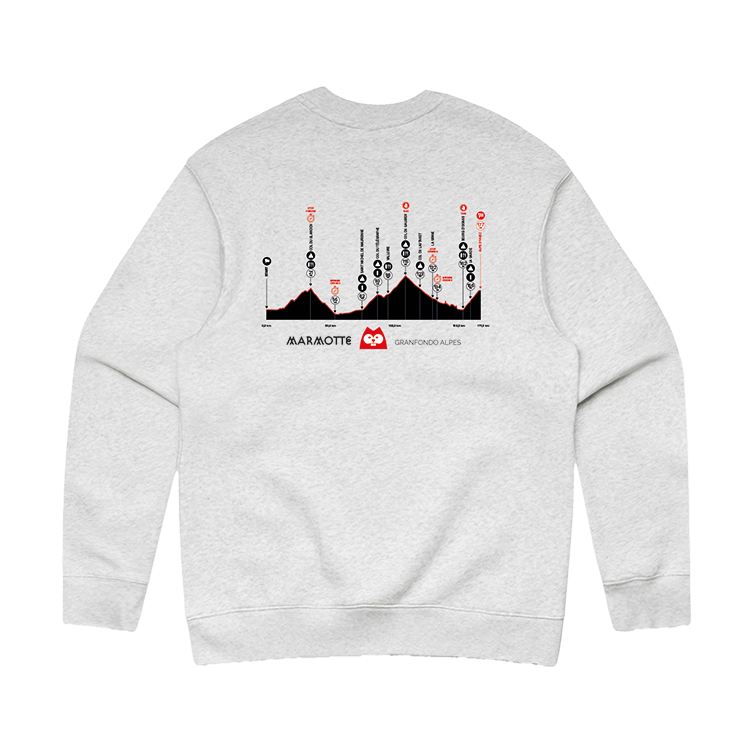 Marmotte Granfondo Alpes - Sweater grey