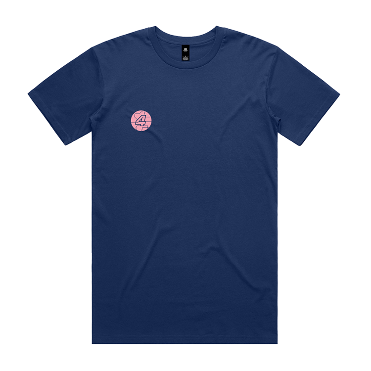 Menzis 4 Mijl - T-shirt Blue/Pink - Coordinates