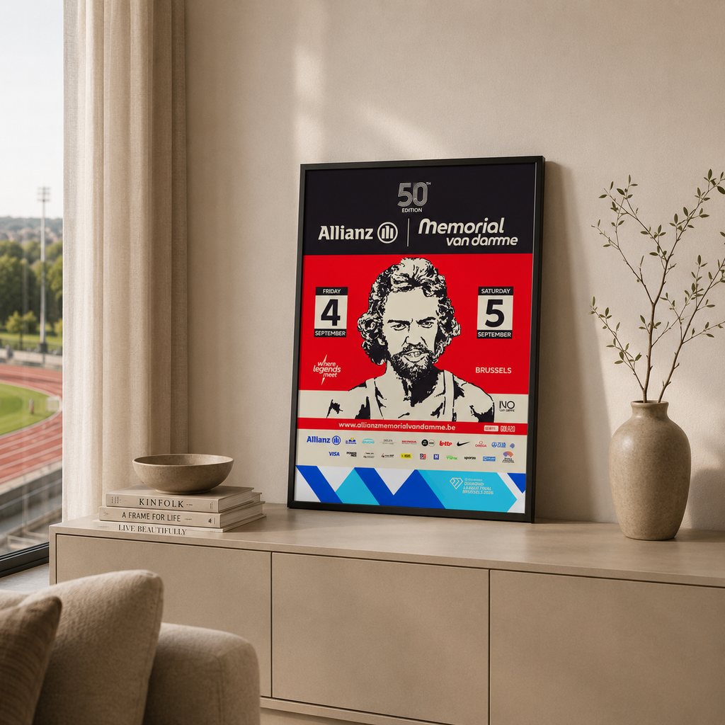 Allianz Memorial Van Damme - Framed poster 30x45 cm - Affiche 50th Edition (2026)
