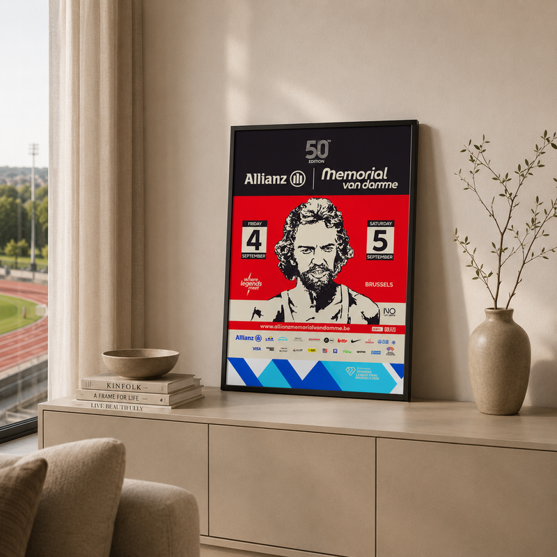 Allianz Memorial Van Damme - Framed poster 30x45 cm - Affiche 50th Edition (2026)