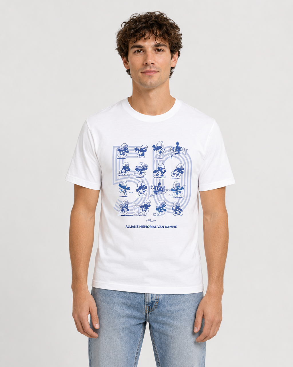 Memorial Van Damme - T-shirt - The Smurfs