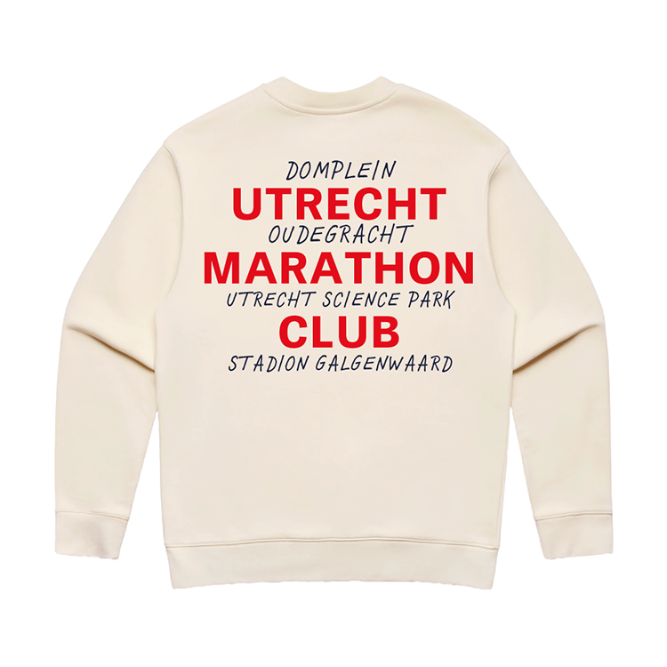 HiPRO Utrecht Marathon Club - Sweater ecru