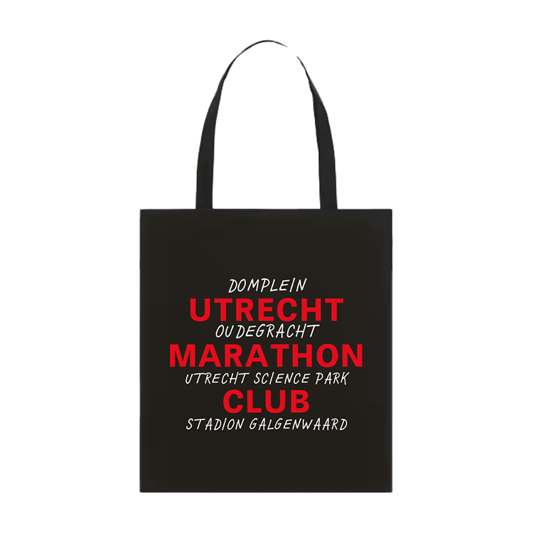 HiPRO Utrecht Marathon Club -  Totebag black