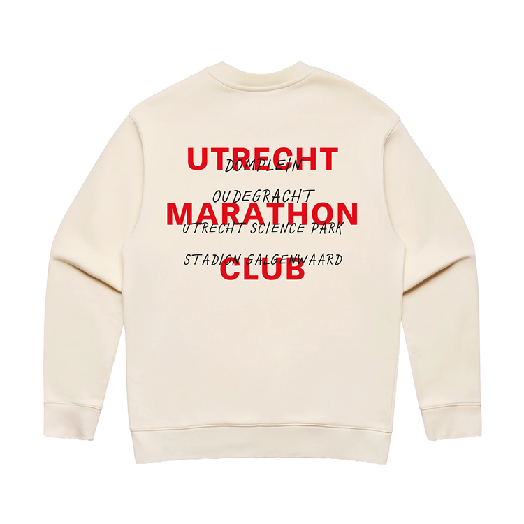 HiPRO Utrecht Marathon Club - Sweater ecru