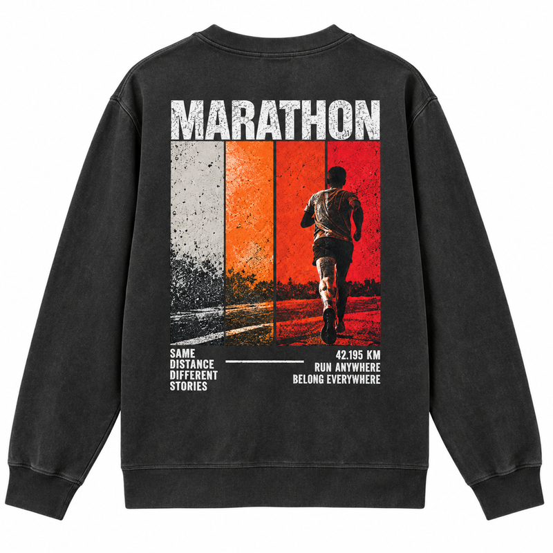 ASML Marathon Eindhoven - Marathon sweater washed black