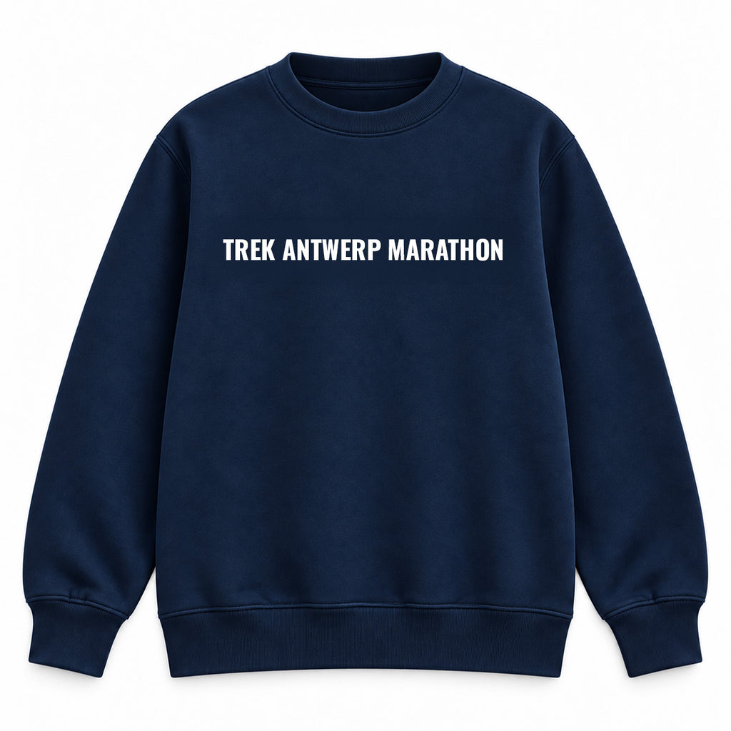 TREK Antwerp Marathon - pattern sweater navy 