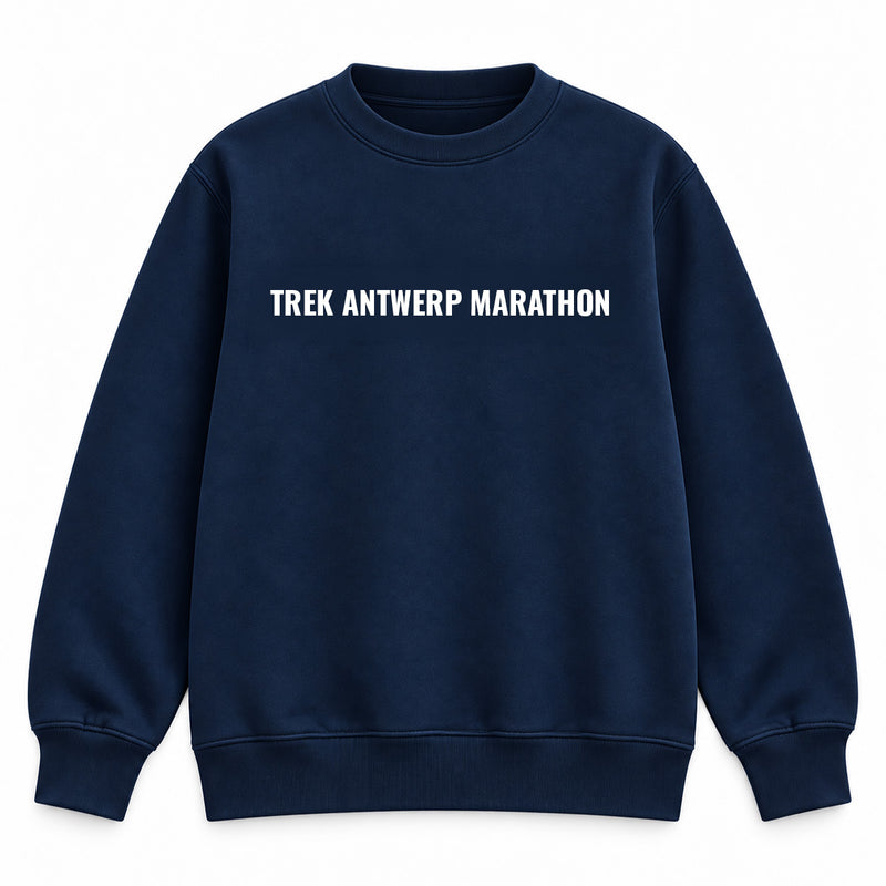 TREK Antwerp Marathon - pattern sweater navy 