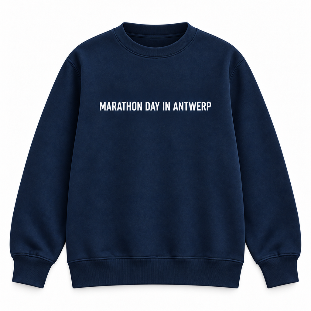 TREK Antwerp Marathon - pattern sweater navy 