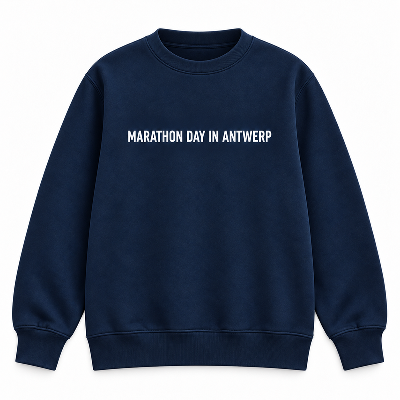 TREK Antwerp Marathon - pattern sweater navy 