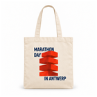 Trek Antwerp Marathon - totebag ecru 