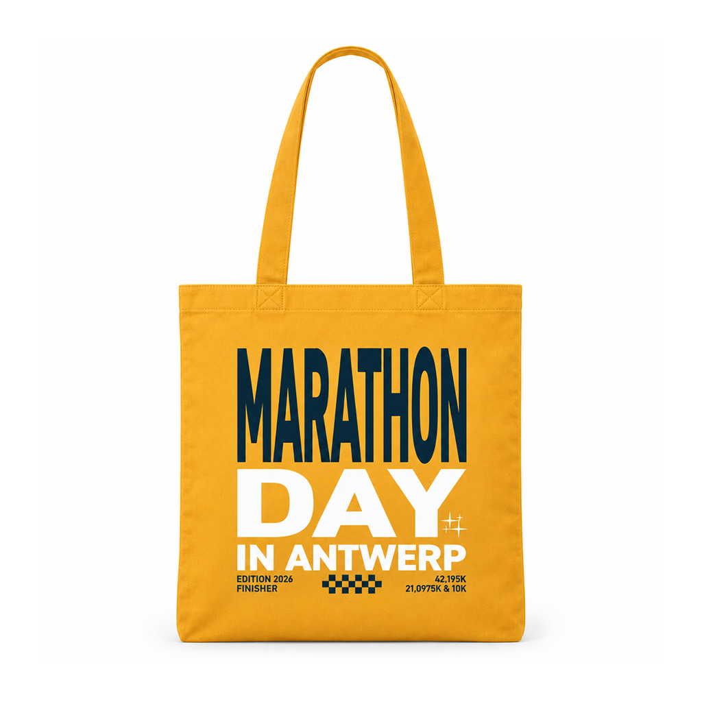TREK Antwerp Marathon - marathon day totebag yellow