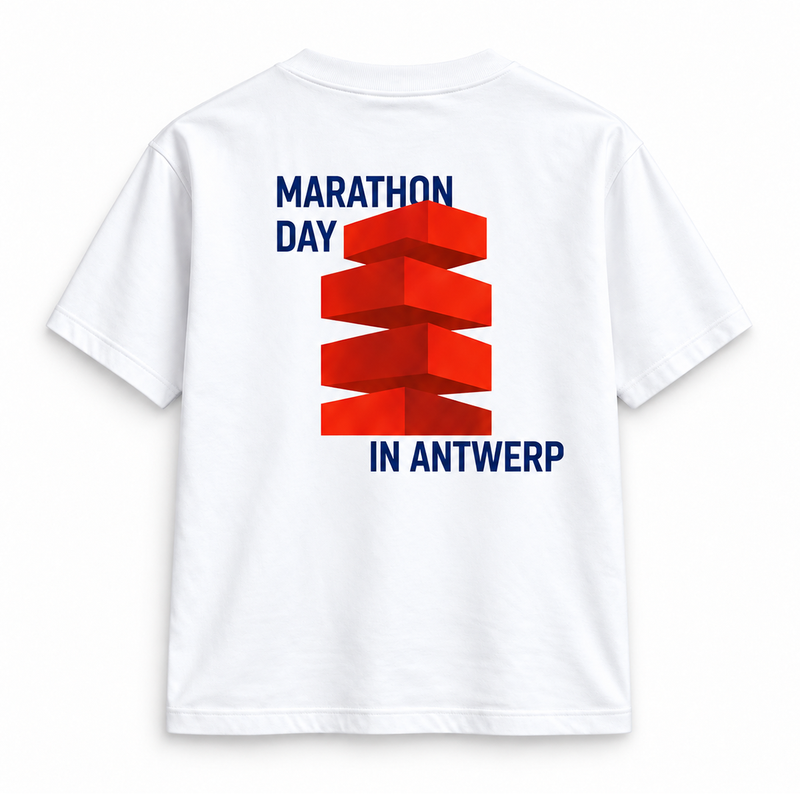 TREK Antwerp Marathon - marathon day t-shirt white 