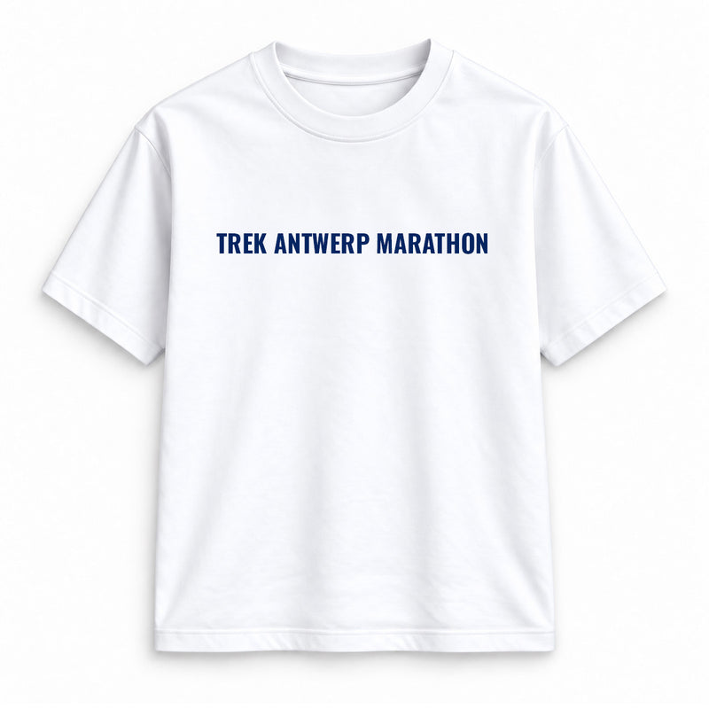 TREK Antwerp Marathon - pattern t-shirt white 