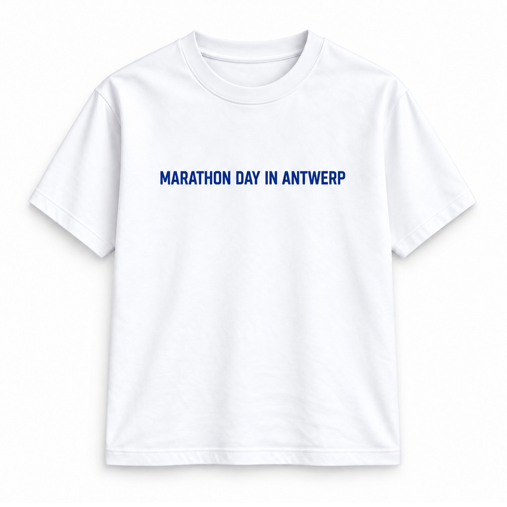 TREK Antwerp Marathon - pattern t-shirt white 
