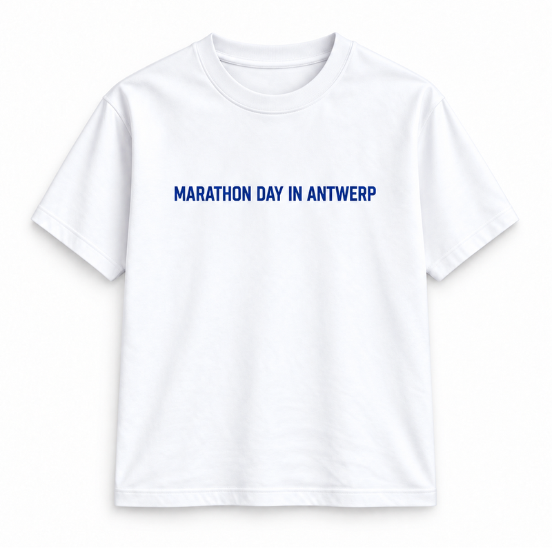 TREK Antwerp Marathon - pattern t-shirt white 