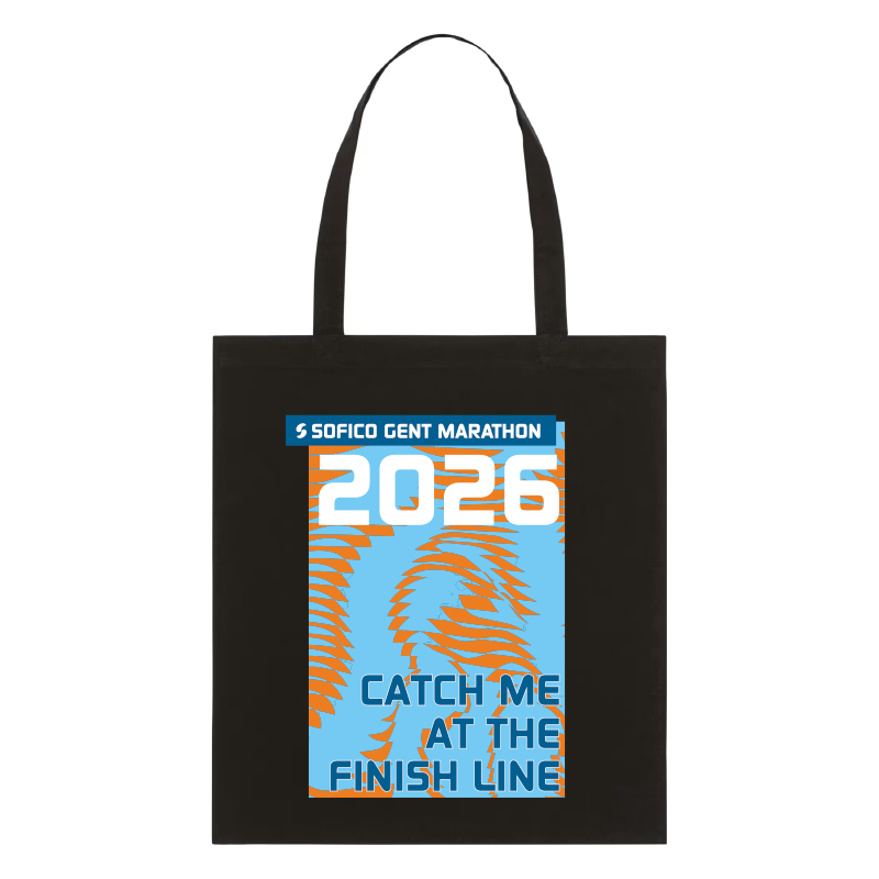 Sofico Gent Marathon - Totebag 'Catch me' - black