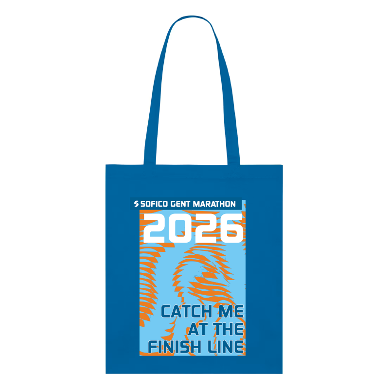 Sofico Gent Marathon - Totebag 'Catch me' - blue